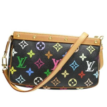 Louis Vuitton Vintage, Pre-owned Canvas louis-vuitton-bags Zwart, Dames, Maat:ONE Size,leer