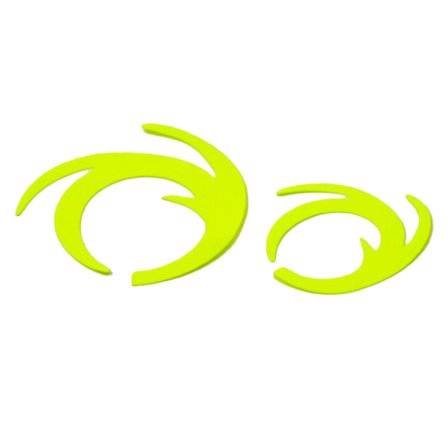 Dragon Tails M - Fluo Yellow