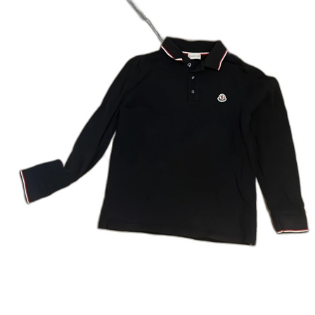 Blå långärmad pikétröja Moncler