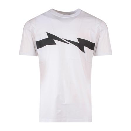Neil Barrett T-shirt vit, Herr, Herr, Storlek: L