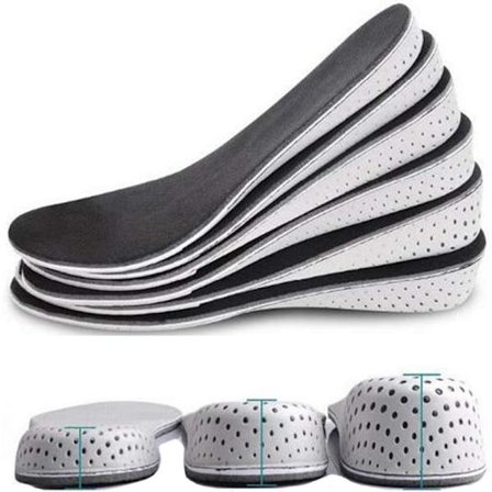 1 Pari Korkeutta Lisäävät Pohjalliset Hengittävää Memory Foam -materiaalia, Korkeutta Lisäävät Pohjalliset, Näkymättömät Korotetut Kantapään 