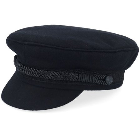 Hammaburg - Svart traditionalbeanie Keps - Elbsegler Black Vega Cap @ Hatstore