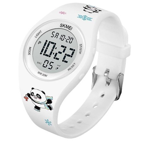 Vaihdettavalla rannekkeella varustettu lasten elektroninen kello Urheilullinen piirretty kello Hauska nukke Pojille ja tytöille Oppilaille Pöytäkello