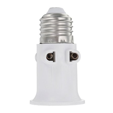 Lamphållare Adapter AC100-240v 4a E27 EU-kontakt Adapter Lampa 2-stift Uttag Ljussockel Adapter för Verandalampa Sockel