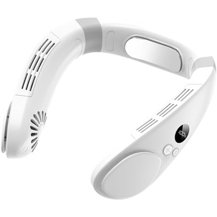 Halsventilatorer til kvinder, genopladelig USB - Bedste bærbare halsventilator med køleplade, lydløse, bladløse klimaanlæg, kraftfuld C