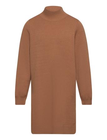 Vmkenya Ls Flat Long Knit D2 Dresses & Skirts Dresses Casual Dresses Long-sleeved Casual Dresses Brun Vero Moda Girl*Betinget Tilbud