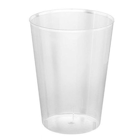 Återanvändbara koppar - ALGON - Paket om 10 - Transparent - 500 ml - 12,5 cm höjd - 9 cm bredd - 9 cm längd