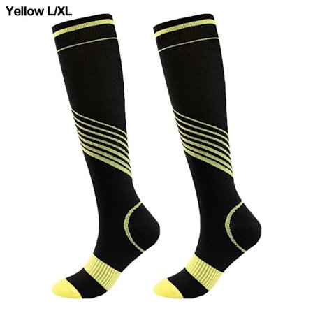 Kompressionsstrumpor Elastiska strumpor GUL L/XL L/XL