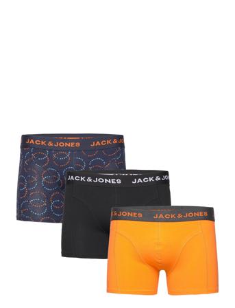 Jaclogo Circle Trunks 3 Pack Boksershorts Marineblå Jack & J S*Betinget Tilbud