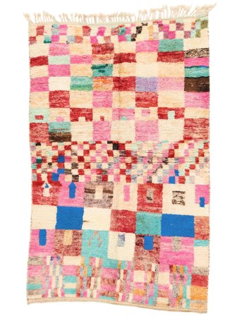 Handgeknüpft Berber Moroccan - Mid Atlas 166X258 Wollteppich Rot/Beige