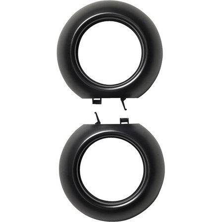 Schneider Electric Renova WDE011422 Kombinationsram ytter, 2 delar Svart, Strömbrytare & vägguttag