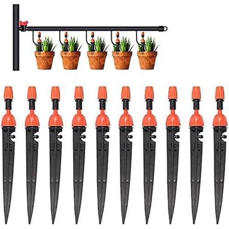 Automaattinen tippakastelusarja vihannesten kasteluun - Säädettävät mikrosprinklerit ja kastelujärjestelmä - 10 kpl