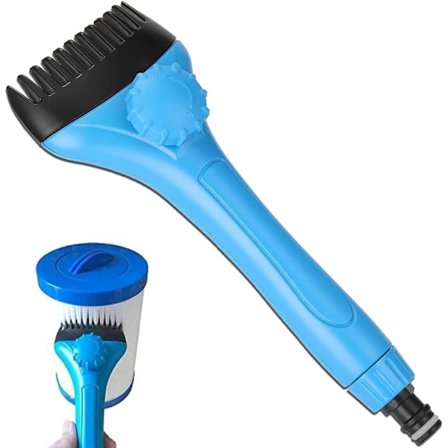 1 x Pool Filter Cleaning Brush, 25CM Portable Jet Cleaner Pool F