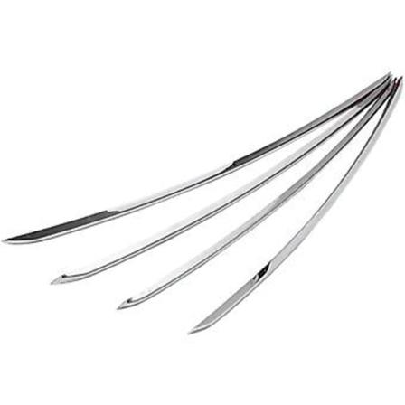 For -5 Cx5 2017 2018 Tilbehør Bil Forlygte Tågelys Trim Strimler Dekoration Dæksel Eksteriør Krom