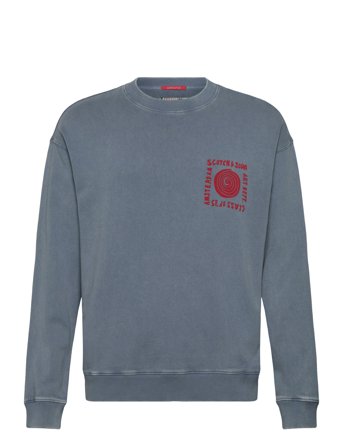 Relaxed-Fit Washed Artwork Sweatshirt Blue Scotch & Soda