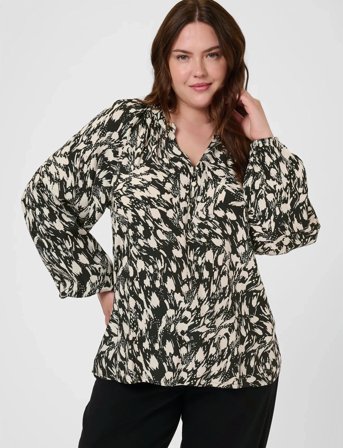 Kaffe Curve Kcjamia Blouse - Black - 50