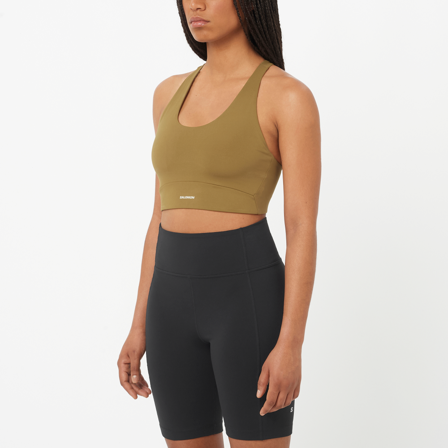 Salomon - Sportbeha's Kleding Shkout Core Bra W - Brilliant Olive