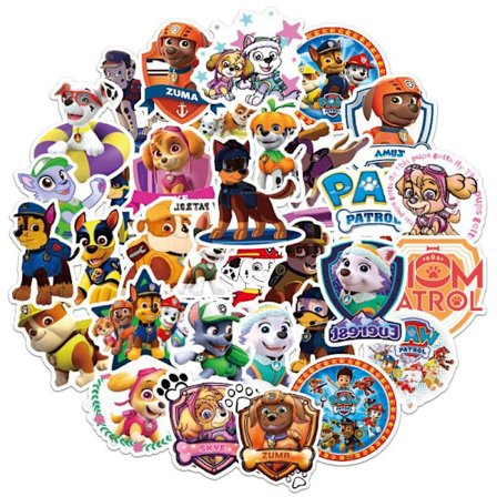 50st Paw patrol Stickers Vattentät Laptop Bagage Skate