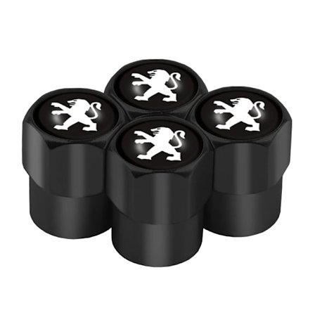 4 stk. bilventilhætter hjuldæk luftdæk stamme beskyttelsesdæksel til Peugeot 407 2008 206 308 508 208 3008 207 307 107 607 T9 5008