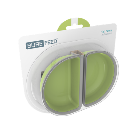 SureFeed - Surefeed Halvskål - Grønn 2-pk - Katt - Matplass og vannfontener for katt - Fôrautomater for katt - ZOO.no