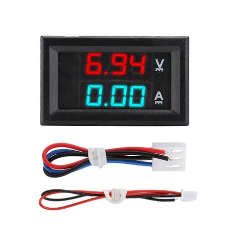 0-100V 0-10A Mini Dubbla Färger LCD Digital Voltmeter Ammeter Volt Ström Amp Tester
