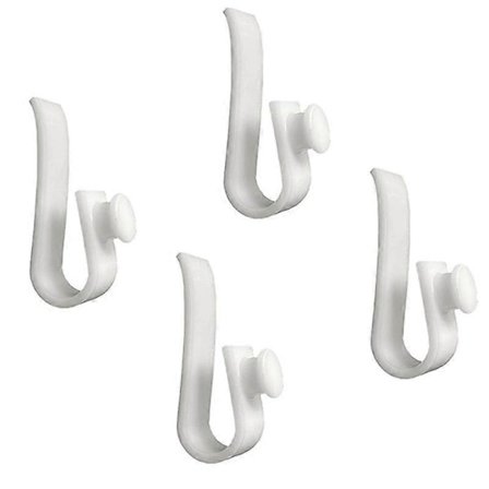 4 stk. Strandveskekroker Tilbehør til Bogg-vesker, Innlegg Sjarm Koppholder Kobling Nøkkelholder Maskeholder Hvit
