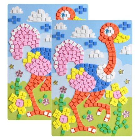 2ST 3D Mosaik Pussel ritleksaker STRUTS