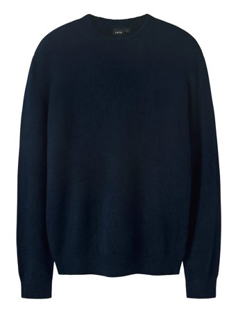 Nlmlodett Ls O-Neck Knit Navy LMTD