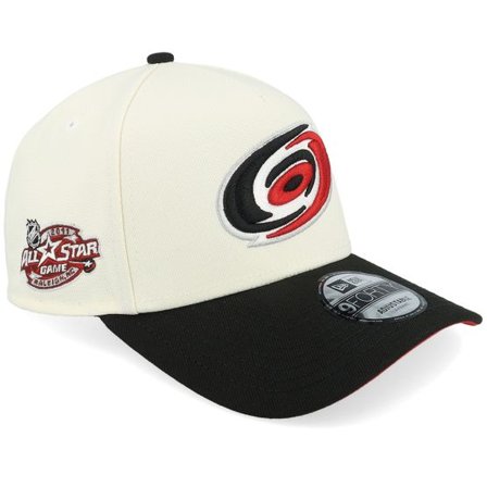 New Era - NHL Vit adjustable Keps - Hatstore Exclusive x Carolina Hurricanes All Star Game 11 9FORTY Chome/Black A-Frame Adjustable @ Hatstore
