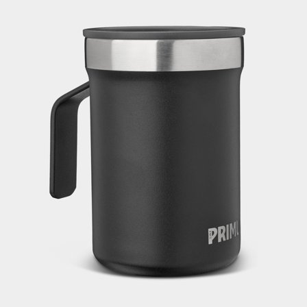 Mugg i rostfritt stål med lock Primus Koppen Mug Black, 30 cl / 300 ml