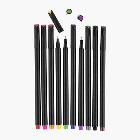 Fiberspetspenna 10 st. - Biltema