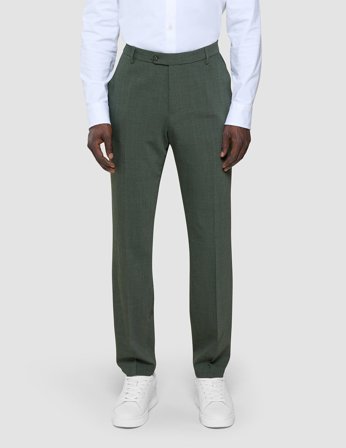 Shaping New Tomorrow - Tech Wool Suit Pants - Green Night - Slim Fit - Male - Size 33/28