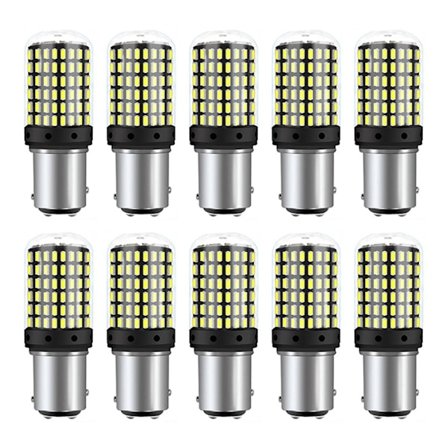 10 stk. 3014 144Smd Canbus 1157 BAY15D P21W 1156 BA15S BAU15S PY21W T20 7440 7443 W21W LED Pærer Bil