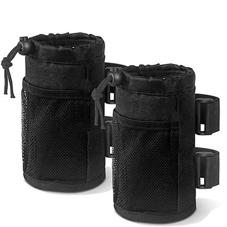 2-pak Kopholder til Cykel, Scooter og Rollator, Vandflaskeholder til UTV/ATV, Walker, Golfvogn og Strand, Universal Drikkemandstilbehør Wi