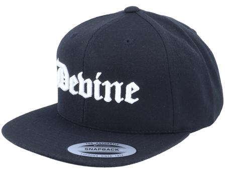 3D Devine Black Snapback - Blackletter