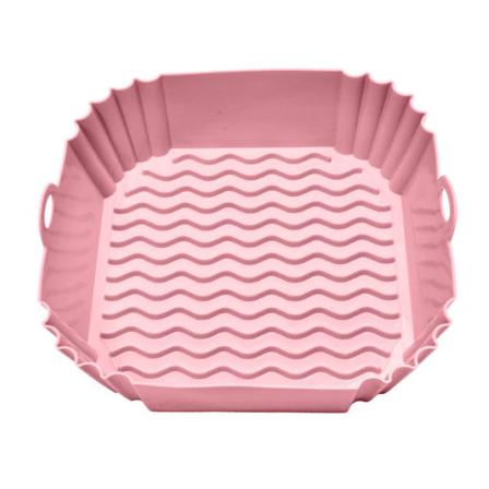Neliönmuotoinen Silikoniastia Ilmakeittimelle Pink