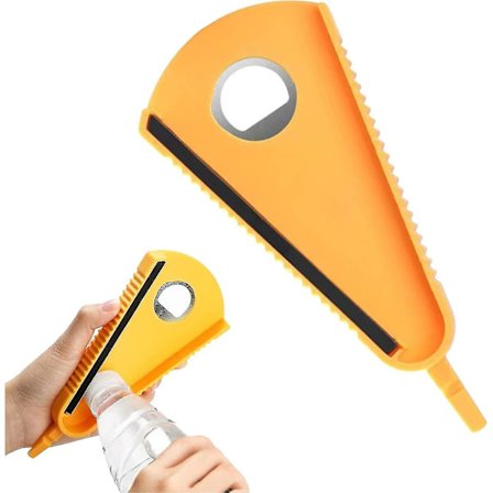 2-pak 6-i-1 dåseåbner med drejelåg