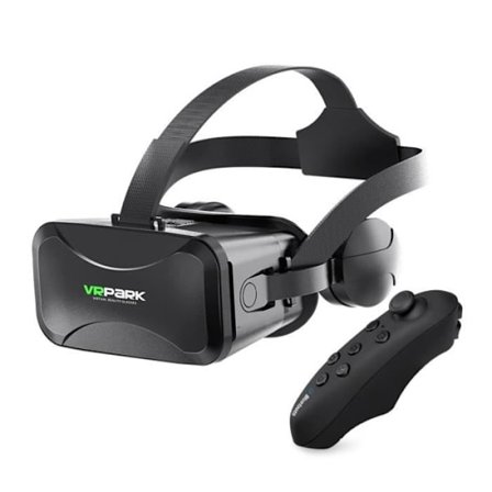 VRPARK VR Virtuaalitodellisuuslasit 3D-ohjaimella VR-kuulokkeet iPhone Android -älypuhelimille 4,5-6,7 tuumaa