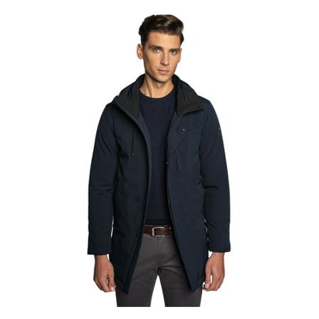 Borgio, Kurtka dłuższa elegancka monza Niebieski, Mężczyzna, Rozmiar: XL