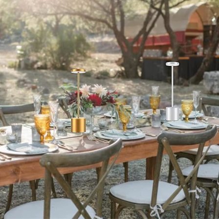 Cordless Table Lamp, 6000mah Rechargeable Battery, Metal Bedside Lamp