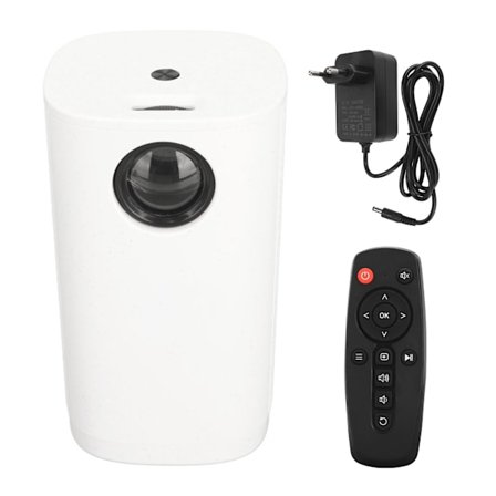 Mini Laptop Projektor 1920x1080 Full HD WiFi USB AUX Ingång för Android iOS 100‐240V EU-kontakt