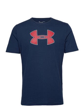 Ua Big Logo Ss T-shirt Blå Under Armour