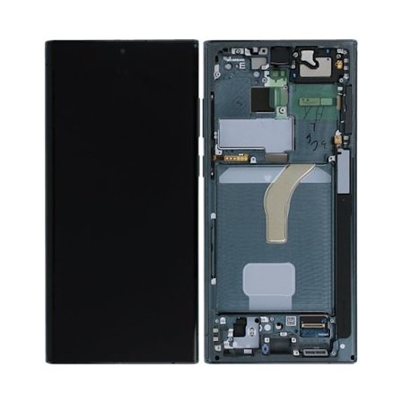 Original Samsung Galaxy S22 Ultra (SM-S908B) Skärm med LCD Display - Grön