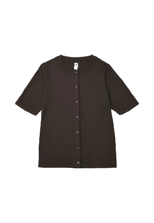 Å WOMAN Kortärmad cardigan VANESSA Stickat Brun S