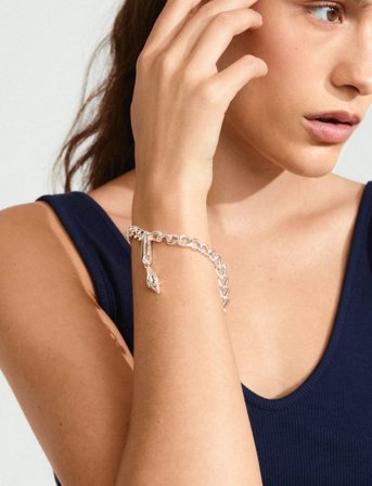 Pilgrim Charm Shell Pendant Silver-Plated - Silver - ONE SIZE