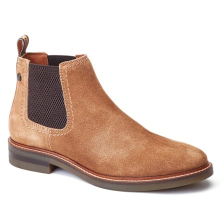 Base London Portland Chelsea Boots i Läder för Män, Storlek 6 UK, Ginger
