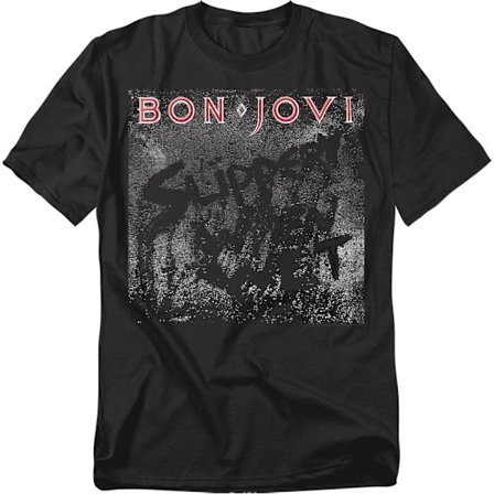 Bon Jovi Unisex Vuxen Slippery When Wet T-Shirt 3XL Svart