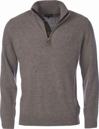 Barbour M's Holden Half Zip Military Marl - Barbour
