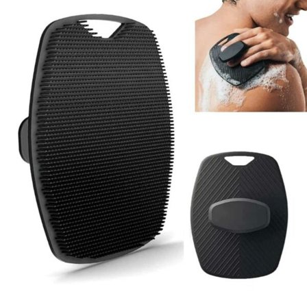 Exfolierende silikone bruser børste til mænd - kropsskrubber