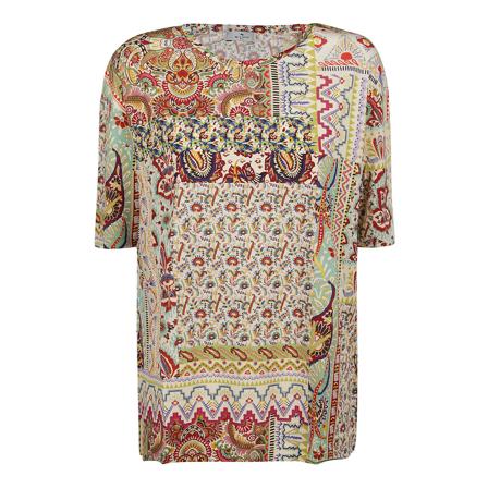 Etro, T-Shirts Bruin, Dames, Maat:XS